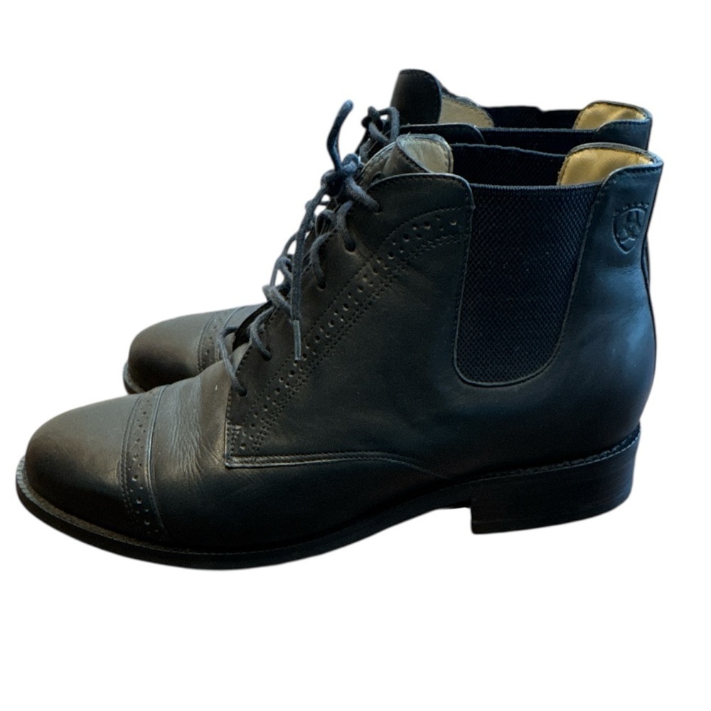 Ariat Black Leather Ankle Booties